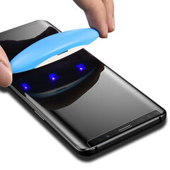 Riff Полной поверхности Защитное стекло + UV Лампа + Nano Клей для Samsung Galaxy S9 Plus (G965) с закругленными краями цена и информация | Защитные пленки для телефонов | kaup24.ee