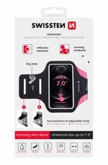 Swissten Armbag Case for phones up to 7 inches Pink цена и информация | Держатели для телефонов | kaup24.ee