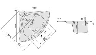 Vann Sanplast Altus WS-ALT/EX hind ja info | Vannid | kaup24.ee