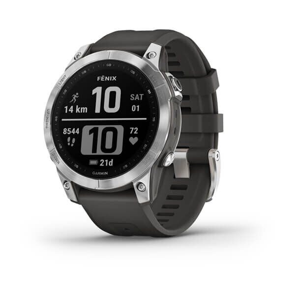 Garmin fēnix® 7 Silver/Graphite 47mm цена и информация | Nutikellad (smartwatch) | kaup24.ee