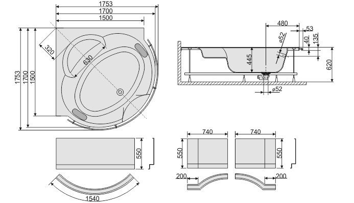 Vann Sanplast Altus WS-ALT/EX 170 hind ja info | Vannid | kaup24.ee