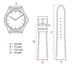 Meeste kellarihm, Eichmüller, 18 mm, pruun, hõbedase pandlaga цена и информация | Мужские часы | kaup24.ee