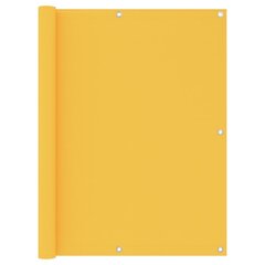 vidaXL rõdusirm, kollane, 120 x 400 cm, oxford-kangas hind ja info | Päikesevarjud, markiisid ja alused | kaup24.ee
