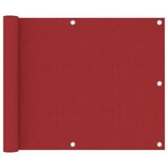 vidaXL rõdusirm, punane, 75 x 300 cm, oxford-kangas hind ja info | Päikesevarjud, markiisid ja alused | kaup24.ee