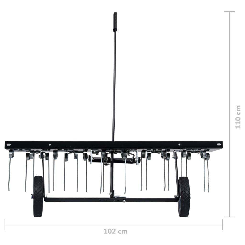 vidaXL kobesti murutraktorile 100 cm hind ja info | Aeraatorid, mullafreesid | kaup24.ee