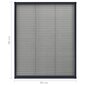 vidaXL plisseeritud putukavõrk aknale alumiinium antratsiit 60x80 cm цена и информация | Sääsevõrgud, putukavõrgud | kaup24.ee