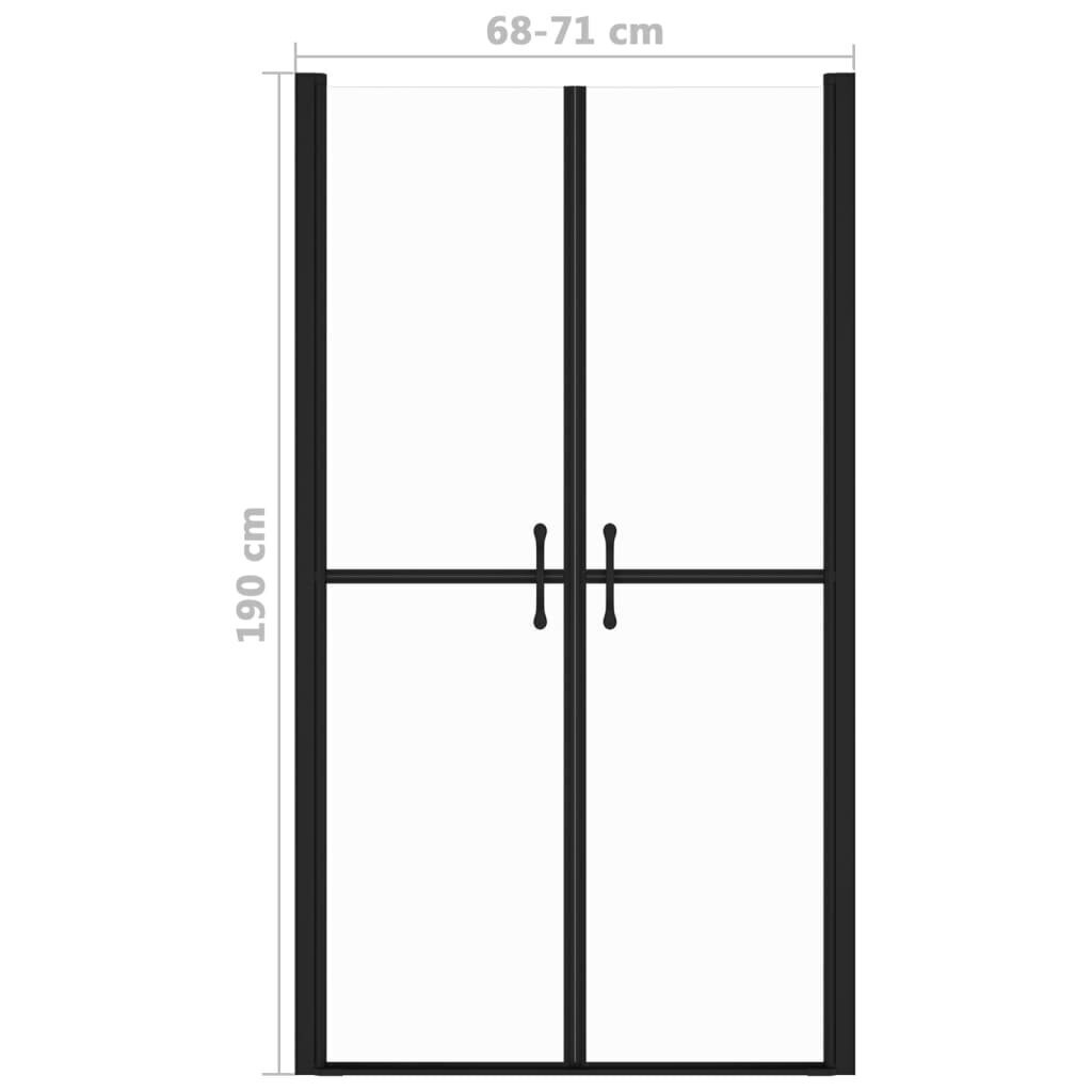 vidaXL dušinurga uks, läbipaistev, ESG, (68-71)x190 cm kaina ir informacija | Dušikabiinid | kaup24.ee