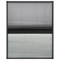 vidaXL plisseeritud putukavõrk aknale, alumiinium, 60 x 80 cm, rulooga hind ja info | Sääsevõrgud, putukavõrgud | kaup24.ee