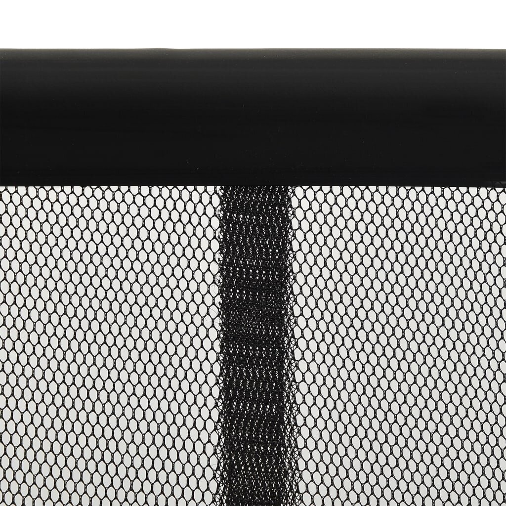 vidaXL uksevõrk 5-osaline võrkkardin, must, 120 x 240 cm цена и информация | Sääsevõrgud, putukavõrgud | kaup24.ee