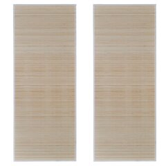 vidaXL kandilised naturaalsest bambusest vaibad, 2 tk, 120x180 cm hind ja info | Vaibad | kaup24.ee