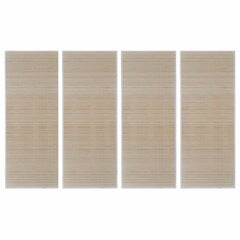 vidaXL kandilised naturaalsest bambusest vaibad, 4 tk, 120x180 cm цена и информация | Ковры | kaup24.ee
