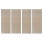 vidaXL kandilised naturaalsest bambusest vaibad, 4 tk, 120x180 cm цена и информация | Vaibad | kaup24.ee