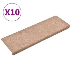 vidaXL trepimatid 10 tk, pruun, 65 x 25 cm aastehnika hind ja info | Vaibad | kaup24.ee