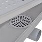 vidaXL lineaarne duši äravoolusüsteem, 2 tk, mullidega, 630 x 140 mm, roostevaba teras цена и информация | Duširennid | kaup24.ee