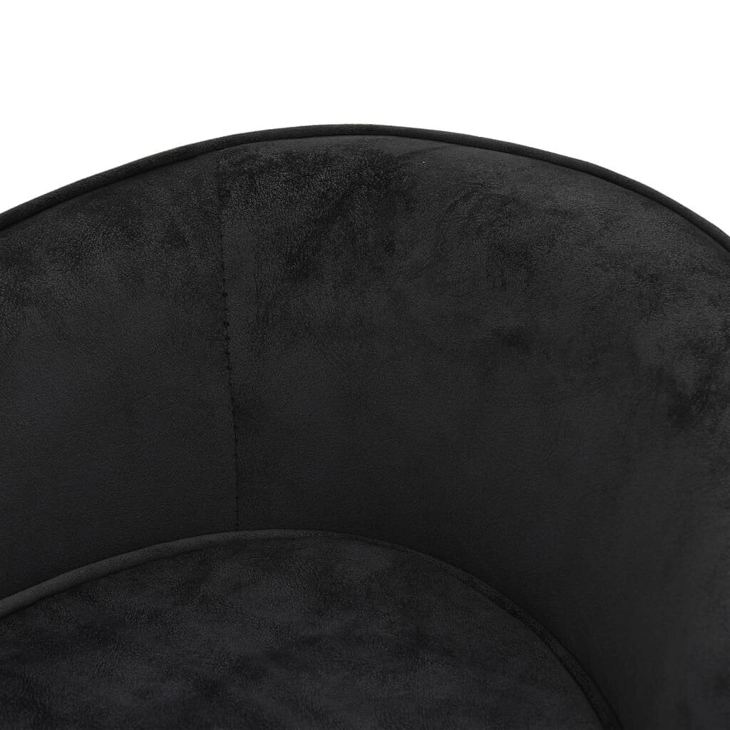 vidaXL koertediivan, must, 69 x 49 x 40 cm, plüüs hind ja info | Pesad, padjad | kaup24.ee