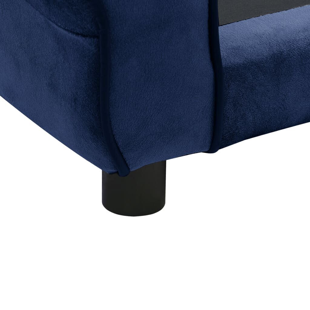 vidaXL koertediivan, sinine, 72 x 45 x 30 cm, plüüs hind ja info | Pesad, padjad | kaup24.ee