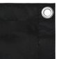 vidaXL rõdusirm, must, 75 x 300 cm, oxford-kangas hind ja info | Päikesevarjud, markiisid ja alused | kaup24.ee