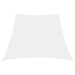 vidaXL oxford-kangast päikesepuri, trapets, 4/5 x 4 m, valge цена и информация | Зонты, маркизы, стойки | kaup24.ee