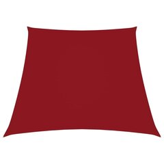 vidaXL oxford-kangast päikesepuri, trapets, 3/4 x 2 m, punane hind ja info | Päikesevarjud, markiisid ja alused | kaup24.ee