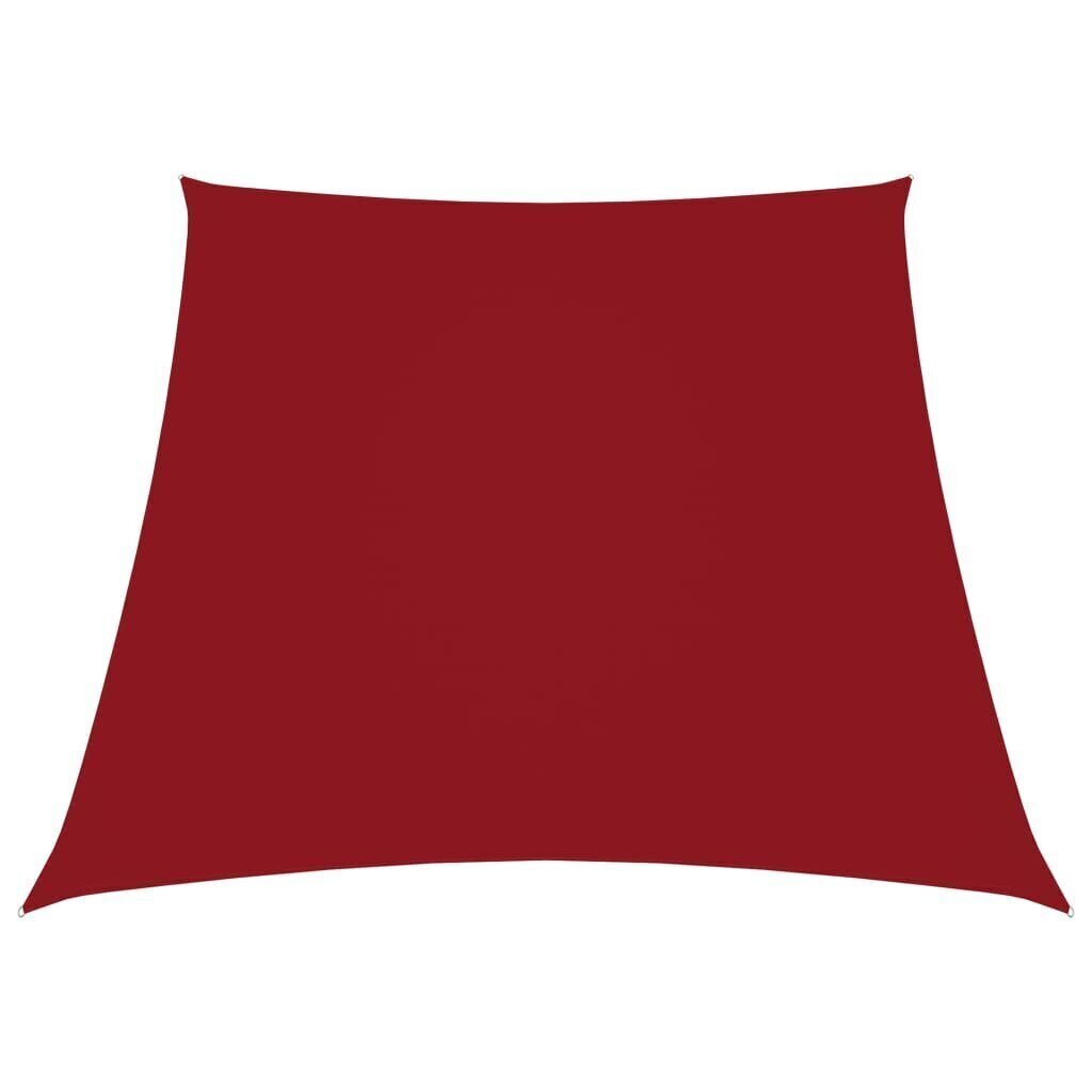 vidaXL oxford-kangast päikesepuri, trapets, 3/4 x 2 m, punane цена и информация | Päikesevarjud, markiisid ja alused | kaup24.ee
