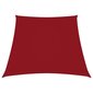 vidaXL oxford-kangast päikesepuri, trapets, 3/4 x 2 m, punane цена и информация | Päikesevarjud, markiisid ja alused | kaup24.ee