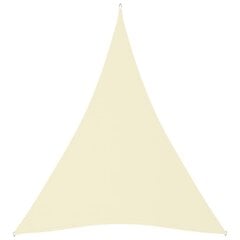 vidaXL oxford-kangast päikesepuri kolmnurkne 4 x 5 x 5 m kreemjas цена и информация | Зонты, маркизы, стойки | kaup24.ee