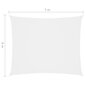 vidaXL oxford-kangast päikesepuri, ristkülik, 6 x 7 m, valge hind ja info | Päikesevarjud, markiisid ja alused | kaup24.ee