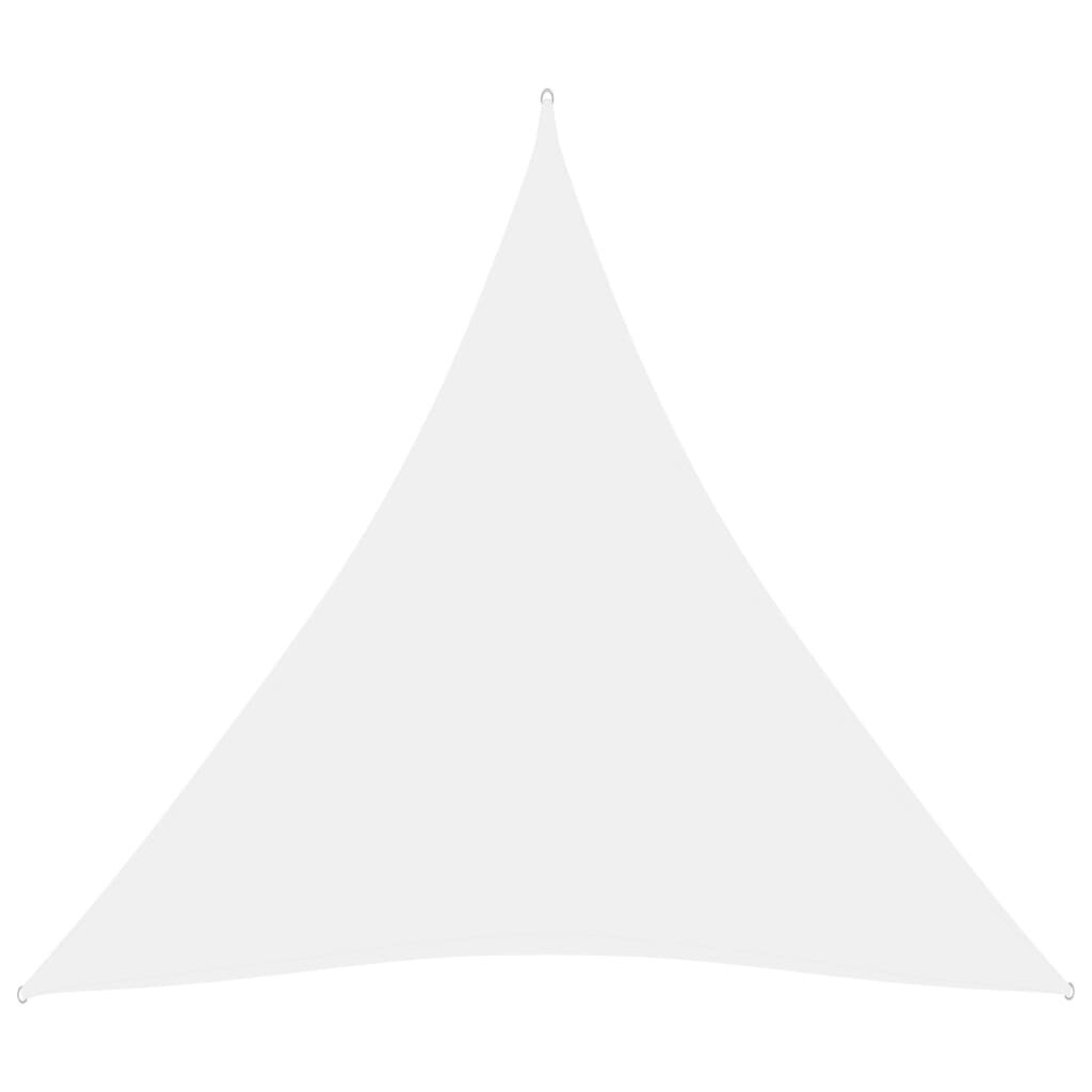 vidaXL päikesepuri, kolmnurk, 3,6 x 3,6 x 3,6 m, valge hind ja info | Päikesevarjud, markiisid ja alused | kaup24.ee