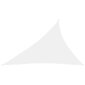 vidaXL oxford-kangast päikesepuri kolmnurkne 4 x 5 x 6,4 m valge цена и информация | Päikesevarjud, markiisid ja alused | kaup24.ee