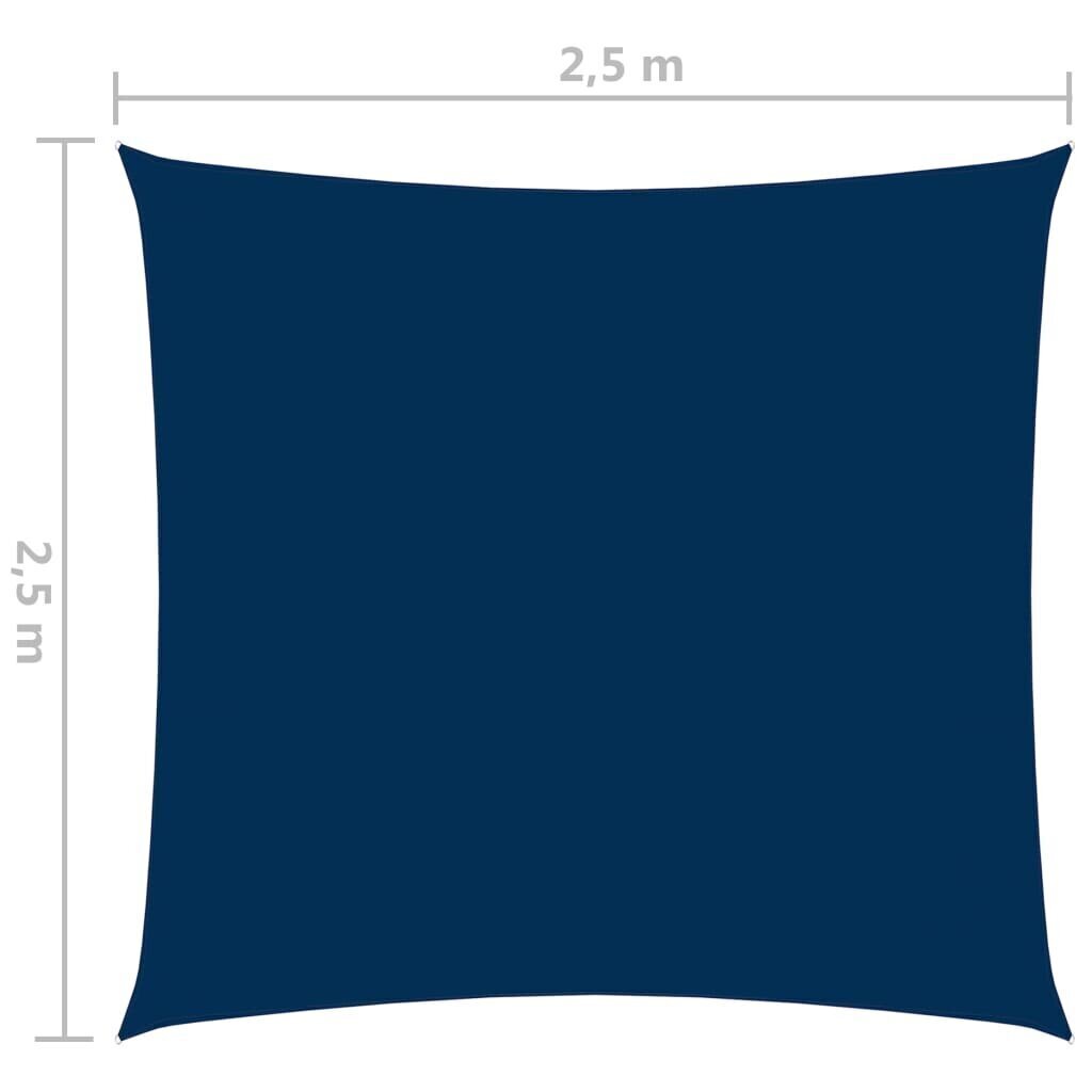 vidaXL oxford-kangast päikesepuri, kandiline, 2,5 x 2,5 m, sinine цена и информация | Päikesevarjud, markiisid ja alused | kaup24.ee