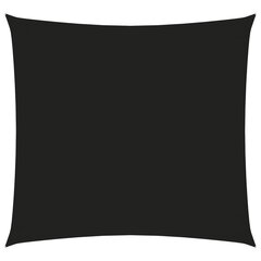 vidaXL oxford-kangast päikesepuri kandiline, 2 x 2 m, must hind ja info | Päikesevarjud, markiisid ja alused | kaup24.ee