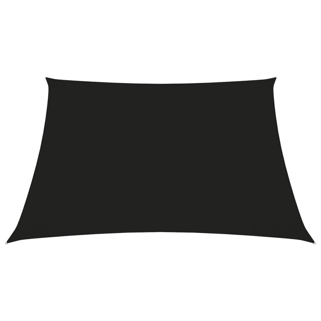 vidaXL oxford-kangast päikesepuri, kandiline, 6 x 6 m, must hind ja info | Päikesevarjud, markiisid ja alused | kaup24.ee