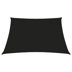 vidaXL oxford-kangast päikesepuri, kandiline, 7 x 7 m, must hind ja info | Päikesevarjud, markiisid ja alused | kaup24.ee