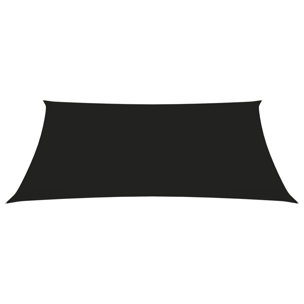 vidaXL oxford-kangast päikesepuri ristkülikukujuline 3,5 x 4,5 m must hind ja info | Päikesevarjud, markiisid ja alused | kaup24.ee