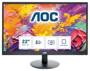 AOC E2270SWDN, 21.5" цена и информация | Мониторы | kaup24.ee