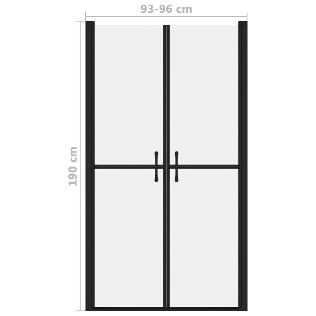 vidaXL dušinurga uks, matt, ESG, (93-96)x190 cm hind ja info | Dušikabiinide uksed ja seinad | kaup24.ee