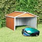 vidaXL Garden robotniiduki garaaž, pruun, 92x97x63cm, teras hind ja info | Aiatööriistade lisatarvikud | kaup24.ee
