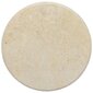vidaXL lauaplaat, kreemjas, Ø 60 x 2,5 cm, marmor hind ja info | Lauaplaadid | kaup24.ee