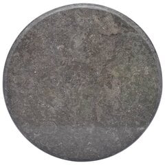vidaXL lauaplaat, must, Ø 60 x 2,5 cm, marmor hind ja info | Lauaplaadid | kaup24.ee