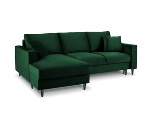 Pehme nurgadiivan Mazzini Sofas Cartadera, tumeroheline/must цена и информация | Угловые диваны | kaup24.ee