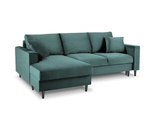 Pehme nurgadiivan Mazzini Sofas Cartadera, roheline/must цена и информация | Угловые диваны | kaup24.ee