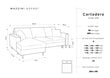 Pehme nurgadiivan Mazzini Sofas Cartadera, roheline/must цена и информация | Nurgadiivanid ja nurgadiivanvoodid | kaup24.ee