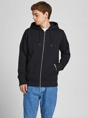 Jack & Jones meeste dressipluus 12191895*01, must hind ja info | Meeste pusad | kaup24.ee