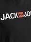 JACK & JONES meeste T-särk 12184987*03, must hind ja info | Meeste T-särgid | kaup24.ee