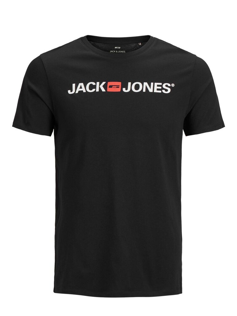 JACK & JONES meeste T-särk 12184987*03, must hind ja info | Meeste T-särgid | kaup24.ee