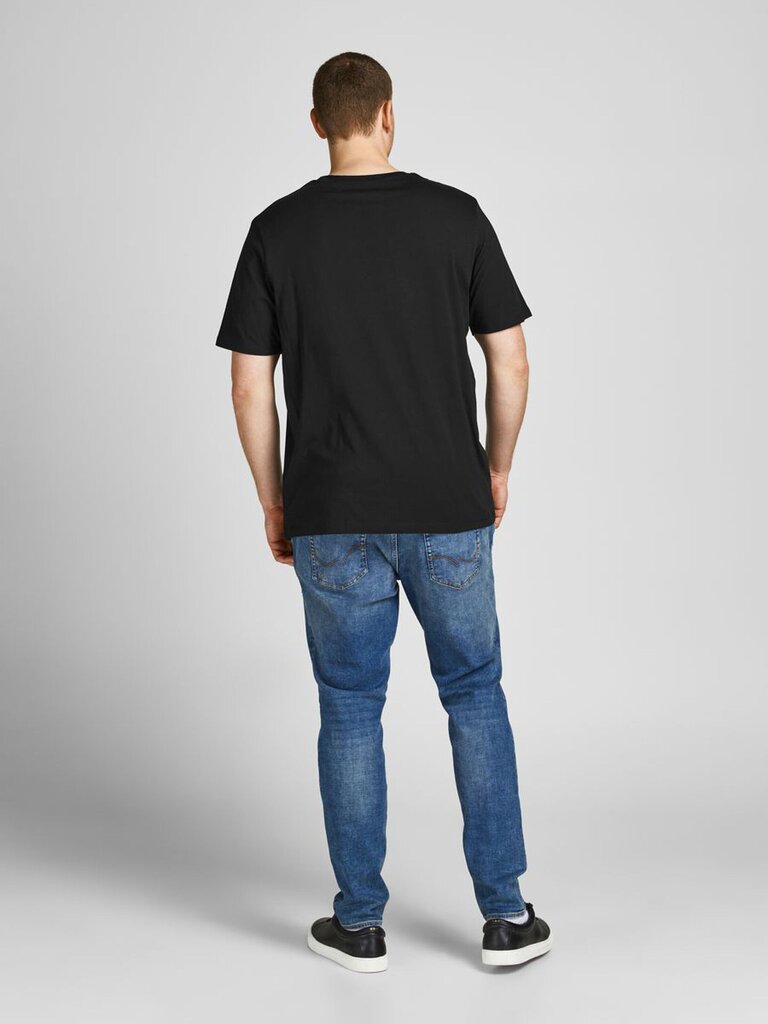 JACK & JONES meeste T-särk 12184987*03, must цена и информация | Meeste T-särgid | kaup24.ee