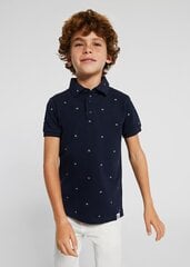 Детская рубашка-поло MAYORAL 6108*15, тёмно-синяя 8445445230100 цена и информация | Рубашки для мальчиков | kaup24.ee