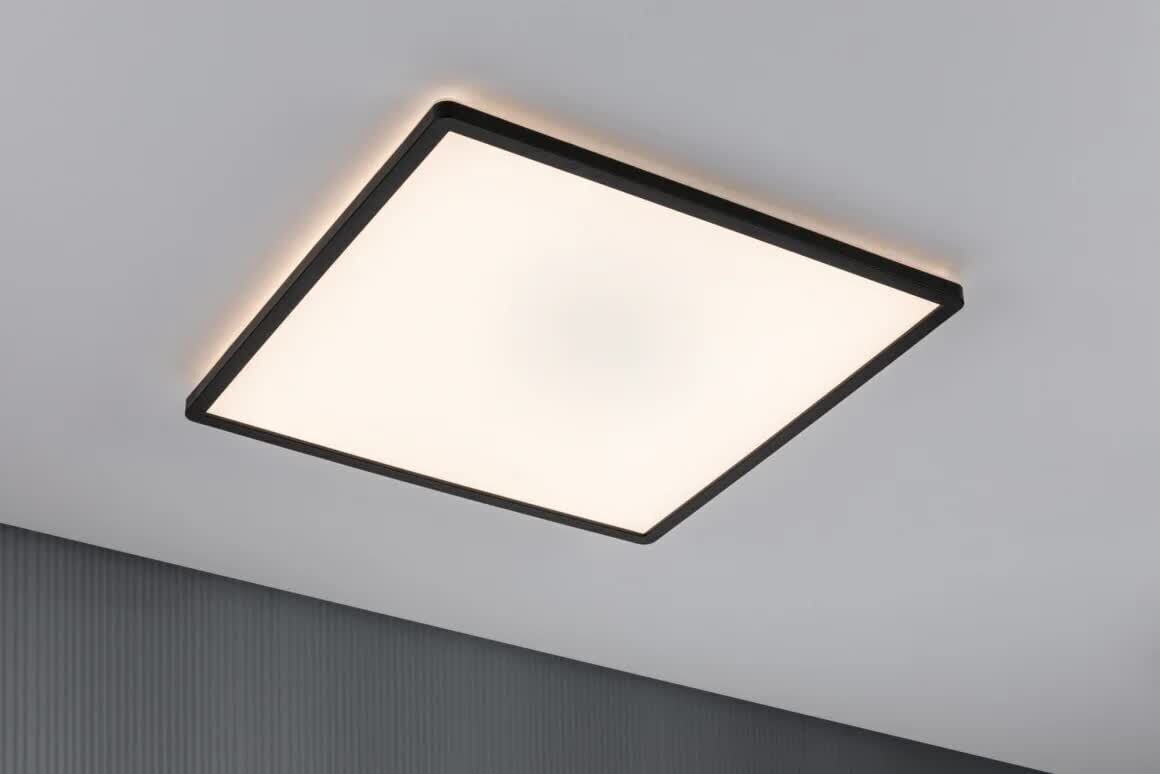 Paulmann LED Panel Atria Shine 3-Step-Dim ruut 420x420mm 3000K Must hind ja info | Süvistatavad ja LED valgustid | kaup24.ee