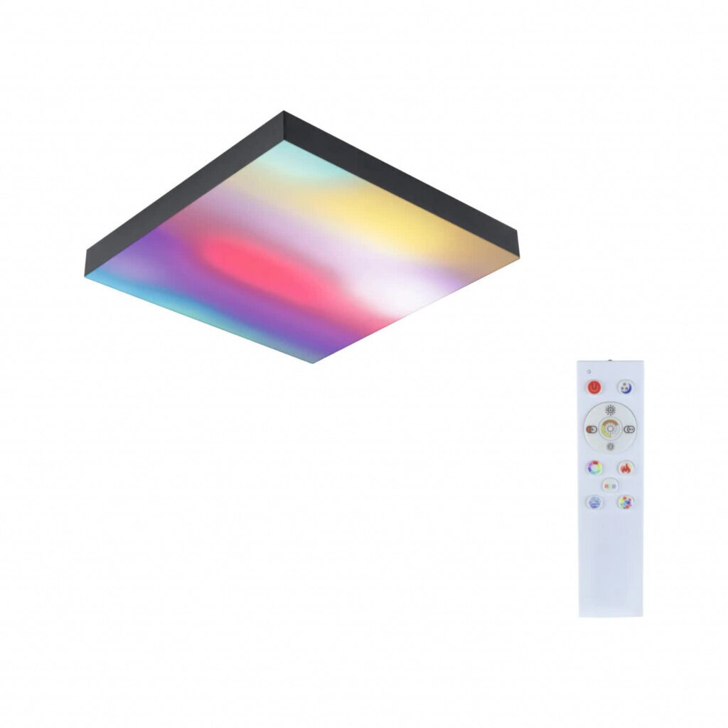 Paulmann LED paneel Velora Rainbow ruut 295x295mm RGBW Must hind ja info | Süvistatavad ja LED valgustid | kaup24.ee