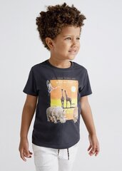 Детская футболка MAYORAL 3006*54, тёмно-серая 8445445159432 цена и информация | Рубашки для мальчиков | kaup24.ee